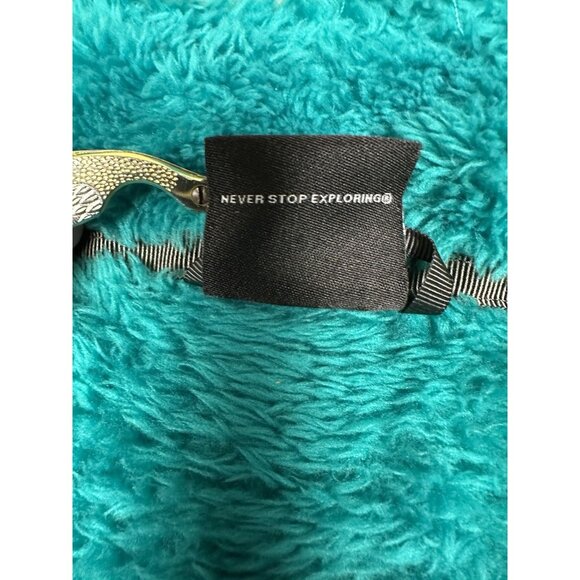 The North Face Jacket Women’s M Osito 2 Teal Blue Fuzzy High Loft Fleece FA15‎ - Picture 3 of 14